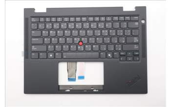 Lenovo 5M11S16009 C-Cover with keyboard, Arabic, Black, Backlight, WWAN, US