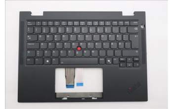 Lenovo 5M11S16033 C-Cover with keyboard, Danish, Black, Backlight, WWAN, UK