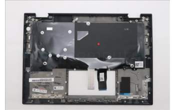 Lenovo 5M11S16043 C-Cover with keyboard, Estonian, Black, Backlight, WWAN, UK