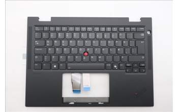 Lenovo 5M11S16075 C-Cover with keyboard, Icelandic, Black, Backlight, WWAN, UK