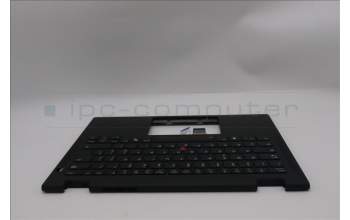 Lenovo 5M11S16077 C-Cover with keyboard, Italian, Black, Backlight, WWAN, UK