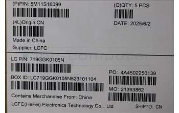 Lenovo 5M11S16099 C-Cover with keyboard, Nordic, Black, Backlight, WWAN, UK