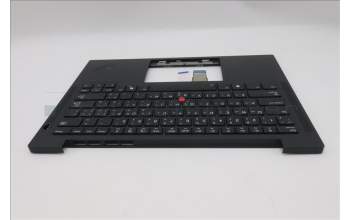 Lenovo 5M11S16157 C-Cover with keyboard, Arabic, Black, Backlight, US