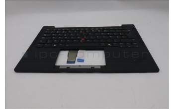 Lenovo 5M11S16161 C-Cover with keyboard, Belgian, Black, Backlight, UK