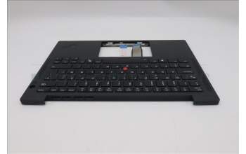 Lenovo 5M11S16183 C-Cover with keyboard, Danish, Black, Backlight, UK