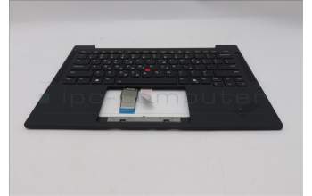 Lenovo 5M11S16211 C-Cover with keyboard, Greek, Black, Backlight, US