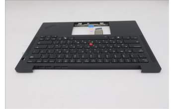 Lenovo 5M11S16215 C-Cover with keyboard, Hebrew, Black, Backlight, US
