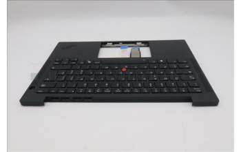 Lenovo 5M11S16227 C-Cover with keyboard, Italian, Black, Backlight, UK