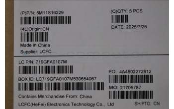 Lenovo 5M11S16229 C-Cover with keyboard, Japanese, Black, Backlight, JP