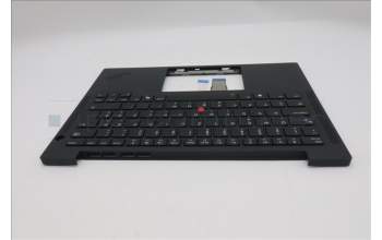 Lenovo 5M11S16257 C-Cover with keyboard, Slovenian, Black, Backlight, UK
