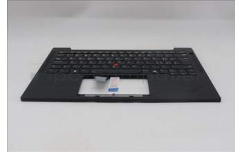 Lenovo 5M11S16271 C-Cover with keyboard, Switzerland, Black, Backlight, UK