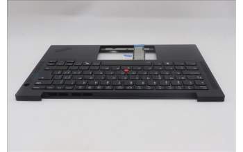 Lenovo 5M11S16271 C-Cover with keyboard, Switzerland, Black, Backlight, UK