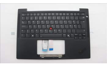 Lenovo 5M11S16332 C-Cover with keyboard, Danish, Black, Backlight, WWAN, UK