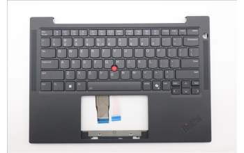 Lenovo 5M11S16341 C-Cover with keyboard, US English Euro, Black, Backlight, WWAN, US
