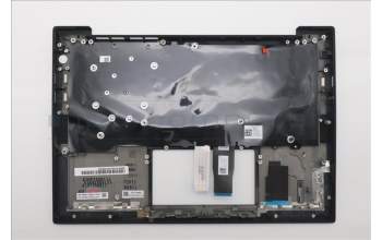 Lenovo 5M11S16341 C-Cover with keyboard, US English Euro, Black, Backlight, WWAN, US