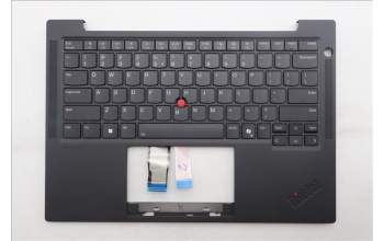 Lenovo 5M11S16343 C-Cover with keyboard, US English Euro, Black, Backlight, WWAN, US