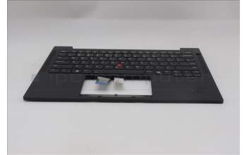 Lenovo 5M11S16343 C-Cover with keyboard, US English Euro, Black, Backlight, WWAN, US