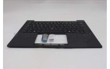 Lenovo 5M11S16355 C-Cover with keyboard, German, Black, Backlight, WWAN, UK