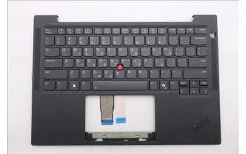 Lenovo 5M11S16357 C-Cover with keyboard, Greek, Black, Backlight, WWAN, US