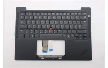 Lenovo 5M11S16365 C-Cover with keyboard, Hungarian, Black, Backlight, WWAN, UK