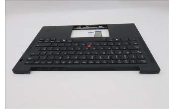 Lenovo 5M11S16409 C-Cover with keyboard, Spanish, Black, Backlight, WWAN, UK