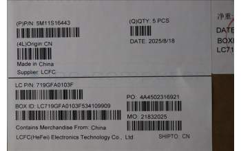 Lenovo 5M11S16443 C-Cover with keyboard, Ukraine, Black, Backlight, WWAN, US