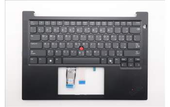 Lenovo 5M11S26749 C-Cover with keyboard, Arabic, Black, US