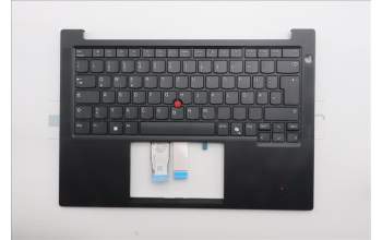 Lenovo 5M11S26759 C-Cover with keyboard, German, Black, UK