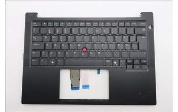 Lenovo 5M11S26770 C-Cover with keyboard, Norwegian, Black, UK