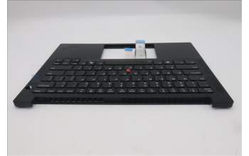 Lenovo 5M11S26820 C-Cover with keyboard, English, Black, Backlight, US