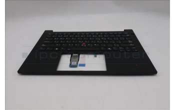 Lenovo 5M11S26828 C-Cover with keyboard, Arabic, Black, Backlight, US