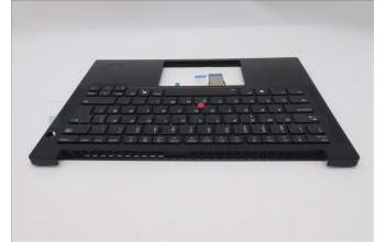 Lenovo 5M11S26870 C-Cover with keyboard, Norwegian, Black, Backlight, UK