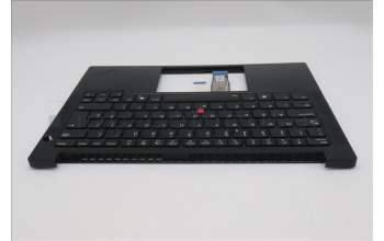 Lenovo 5M11S26904 C-Cover with keyboard, UK English, Black, Backlight, UK