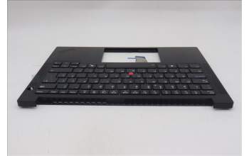 Lenovo 5M11S26906 C-Cover with keyboard, UK English, Black, Backlight, UK