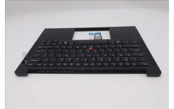 Lenovo 5M11S26908 C-Cover with keyboard, US English Euro, Black, Backlight, US