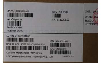 Lenovo 5M11S26922 C-Cover with keyboard, Japanese, Black, Backlight, JP