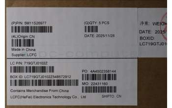 Lenovo 5M11S26977 C-Cover with keyboard, Arabic, Black, US