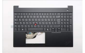Lenovo 5M11S26978 C-Cover with keyboard, Belgian, Black, UK