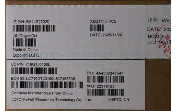 Lenovo 5M11S27020 C-Cover with keyboard, Bulgarian, Black, UK