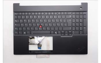 Lenovo 5M11S27062 C-Cover with keyboard, German, Black, Backlight, UK