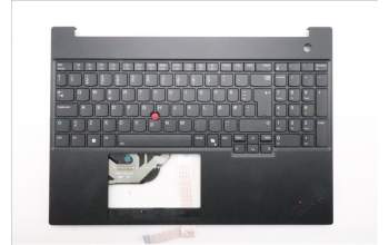 Lenovo 5M11S27077 C-Cover with keyboard, Norwegian, Black, Backlight, UK