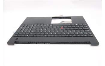 Lenovo 5M11S27077 C-Cover with keyboard, Norwegian, Black, Backlight, UK