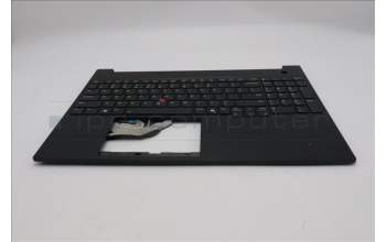 Lenovo 5M11S27106 C-Cover with keyboard, US English Euro, Black, Backlight, US