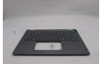 Lenovo 5M11S29908 C-Cover with keyboard, Arabic, Luna Grey, Backlight, Heat Staking, US