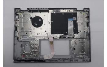 Lenovo 5M11S30304 C-Cover with keyboard, Spanish, Luna Grey, Non-Backlight, No World Face Camera, Heat Staking, UK