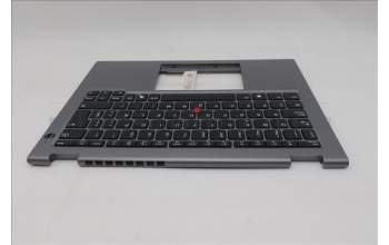 Lenovo 5M11S30304 C-Cover with keyboard, Spanish, Luna Grey, Non-Backlight, No World Face Camera, Heat Staking, UK