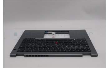 Lenovo 5M11S30310 C-Cover with keyboard, Switzerland, Luna Grey, Non-Backlight, No World Face Camera, Heat Staking, UK