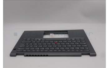Lenovo 5M11S30325 C-Cover with keyboard, Belgian, Luna Grey, Backlight, No World Face Camera, Heat Staking, UK