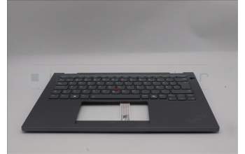 Lenovo 5M11S30382 C-Cover with keyboard, Swedish/Finnish, Luna Grey, Backlight, No World Face Camera, Heat Staking, UK