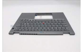 Lenovo 5M11S30520 C-Cover with keyboard, Nordic, Luna Grey, Backlight, World Face Camera, Heat Staking, UK